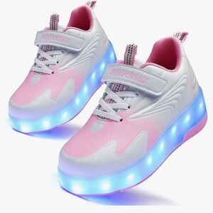 Girls light up skate sneakers